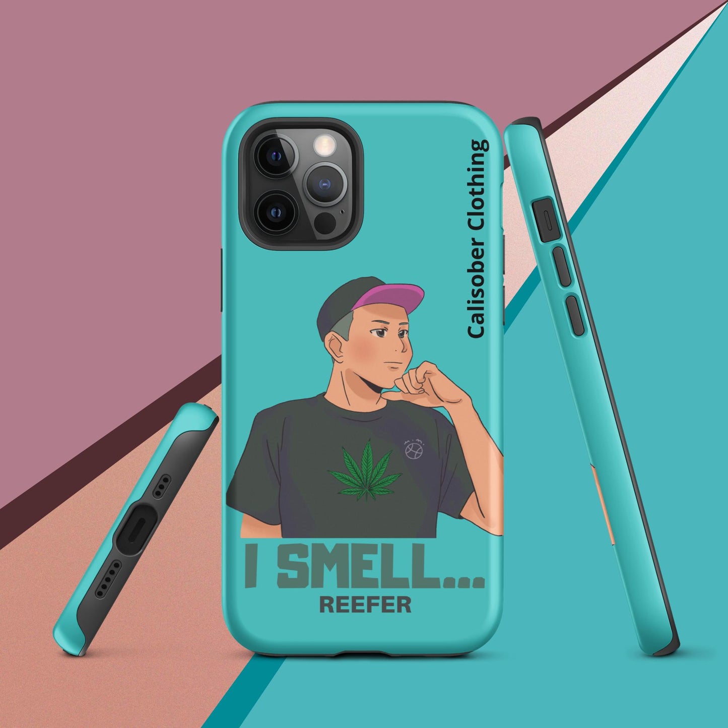 I Smell Reefer Tough Case for iPhone® - Turquoise