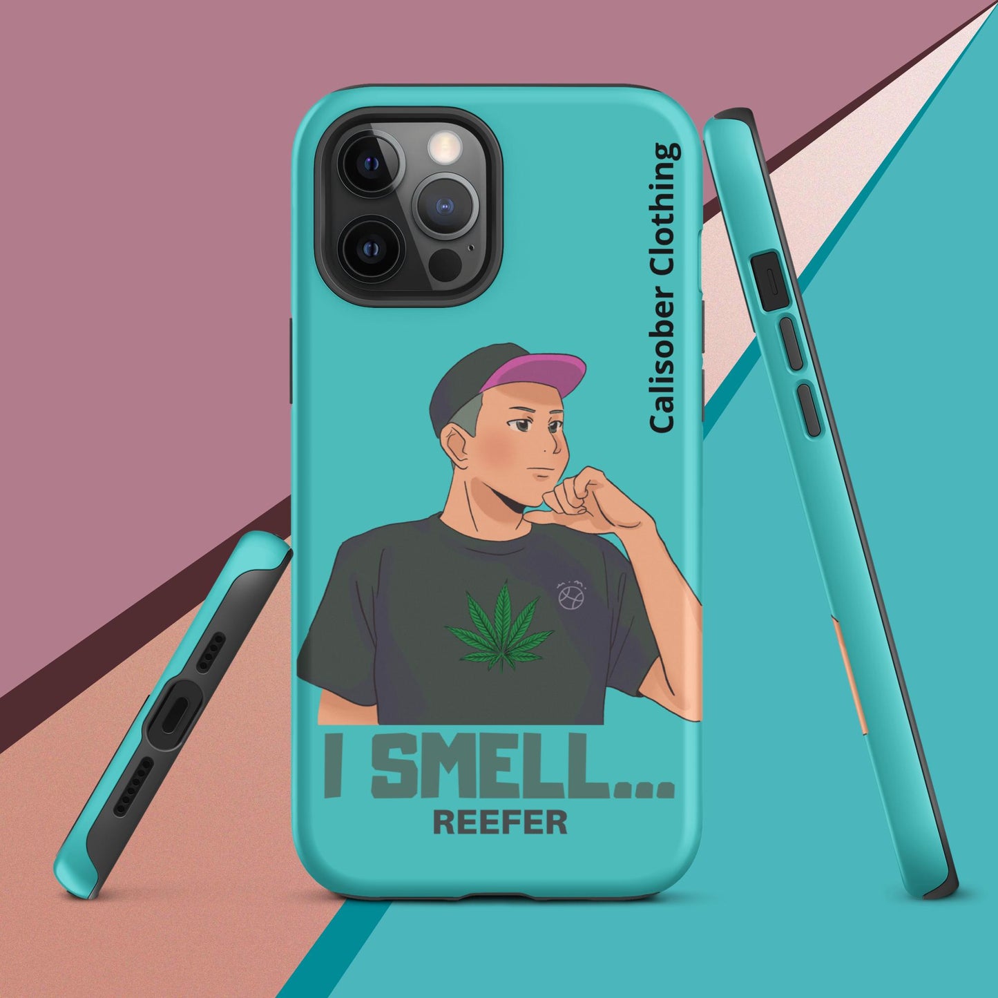 I Smell Reefer Tough Case for iPhone® - Turquoise