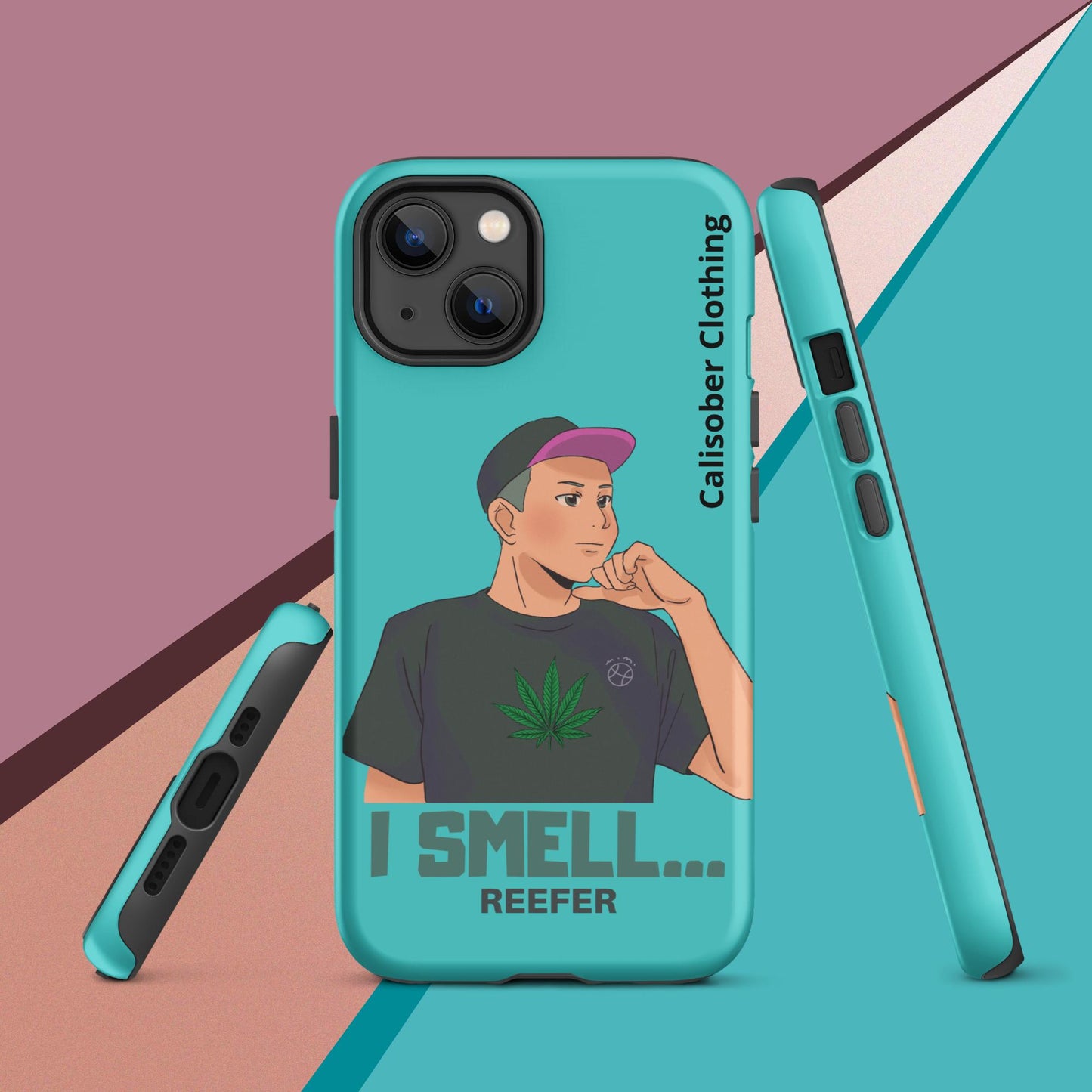 I Smell Reefer Tough Case for iPhone® - Turquoise