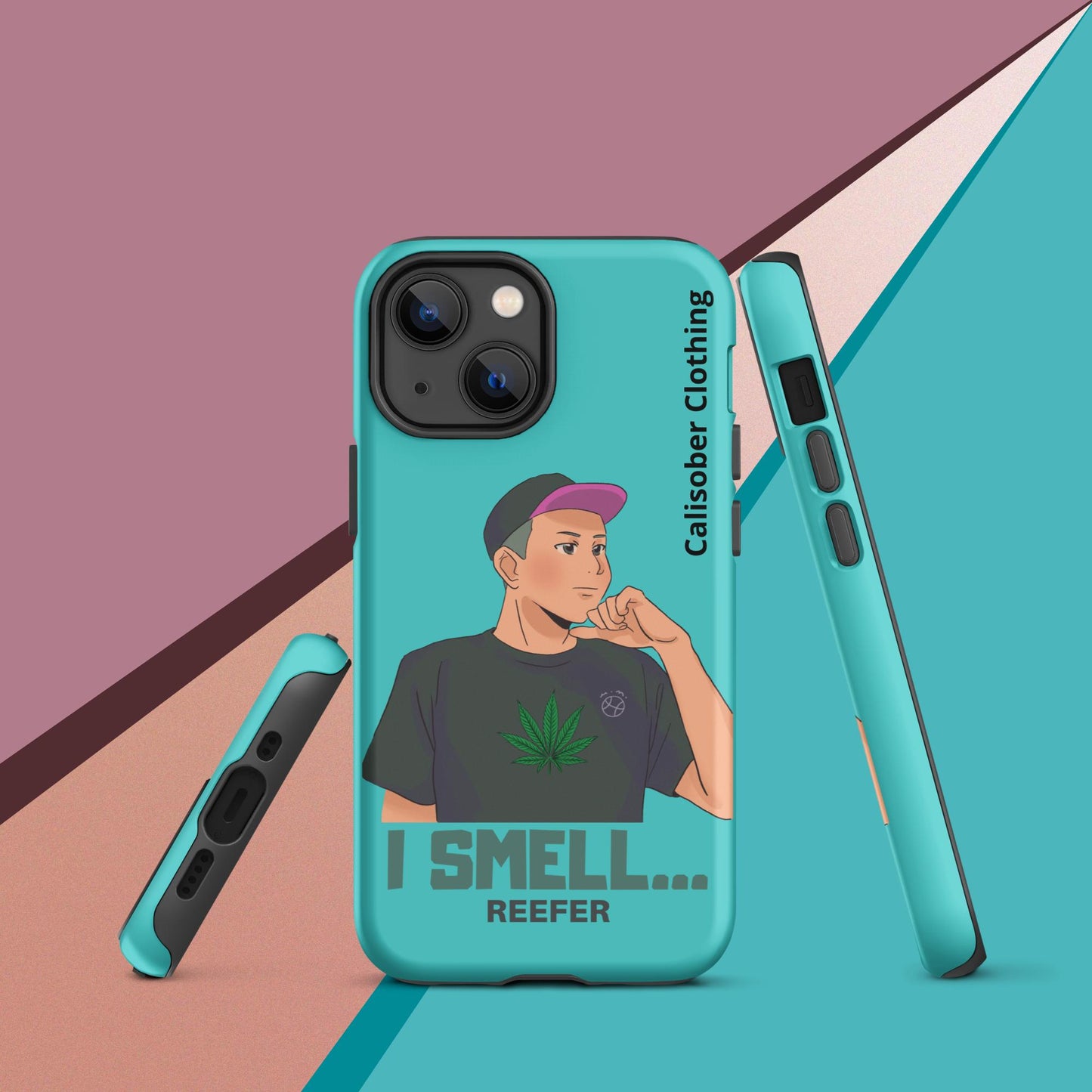 I Smell Reefer Tough Case for iPhone® - Turquoise