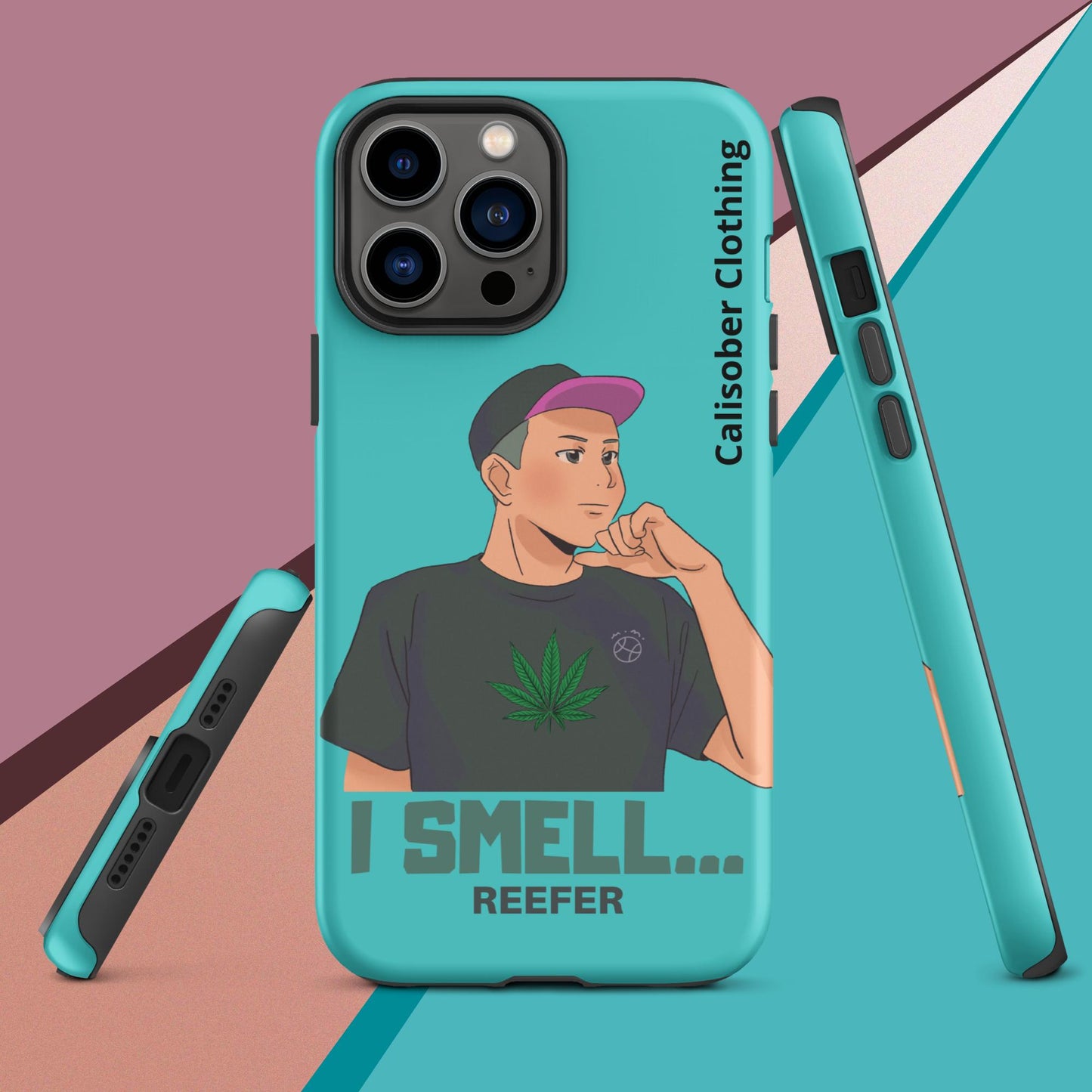 I Smell Reefer Tough Case for iPhone® - Turquoise