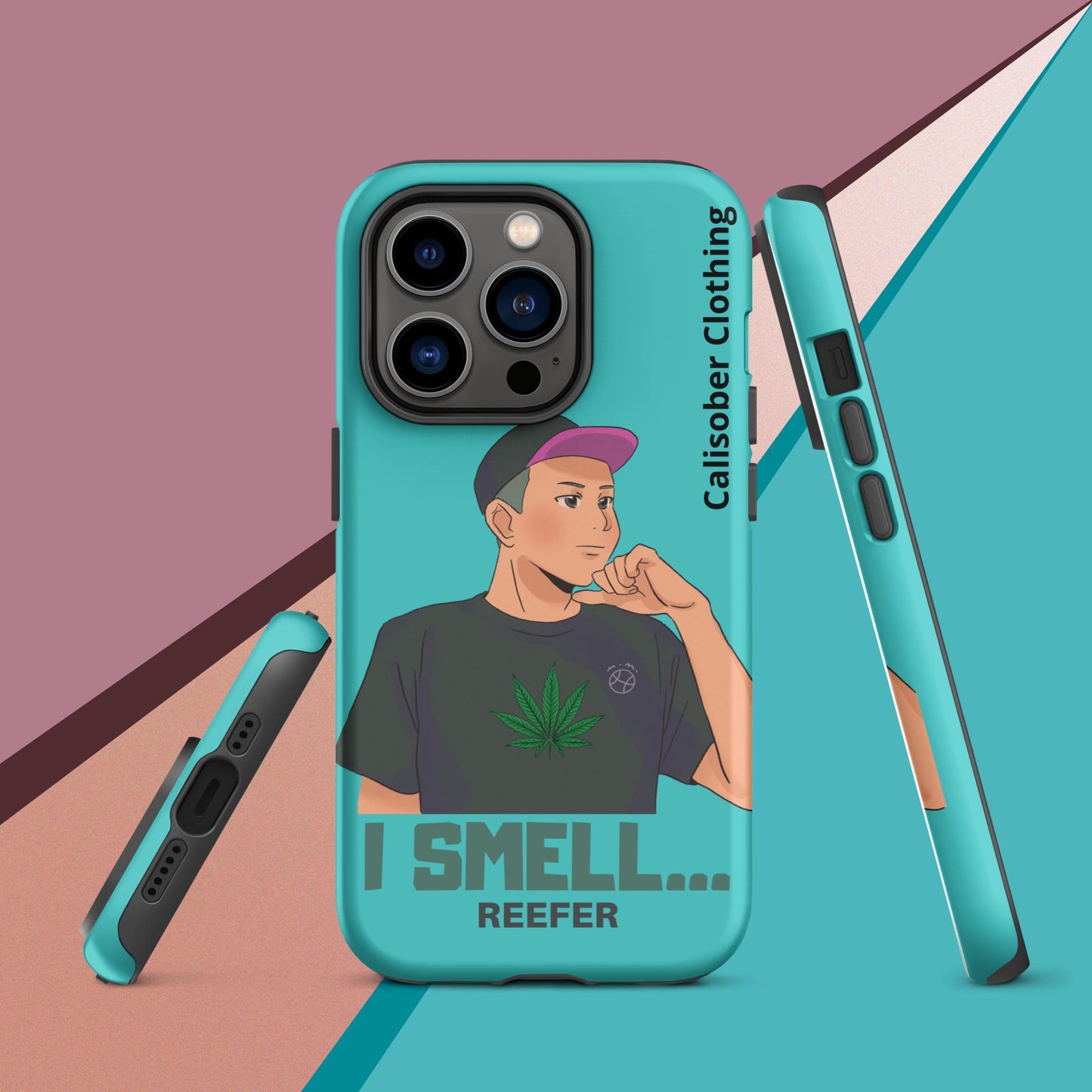 I Smell Reefer Tough Case for iPhone® - Turquoise