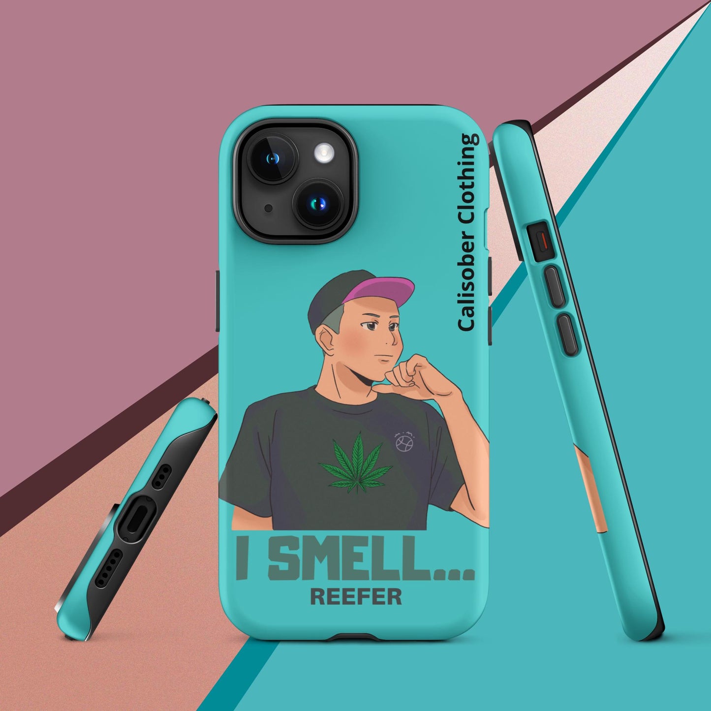 I Smell Reefer Tough Case for iPhone® - Turquoise