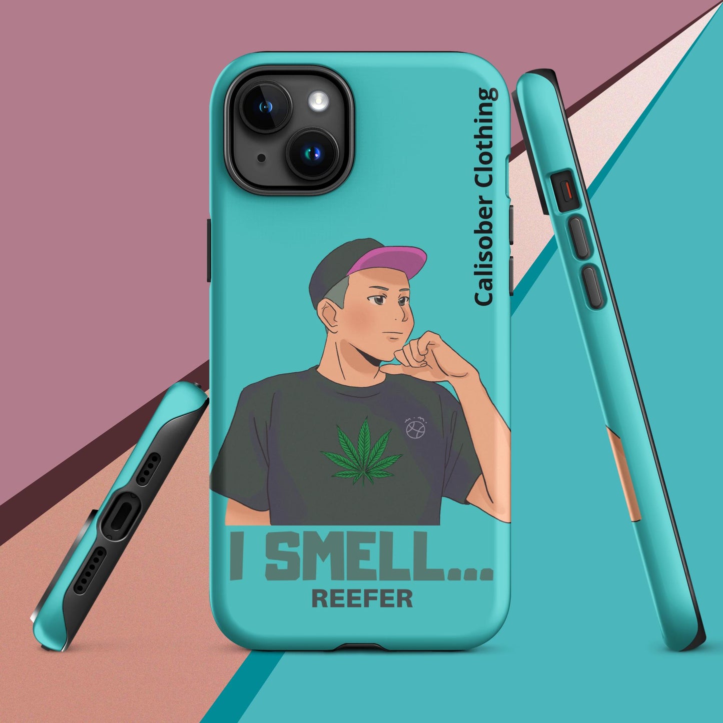 I Smell Reefer Tough Case for iPhone® - Turquoise