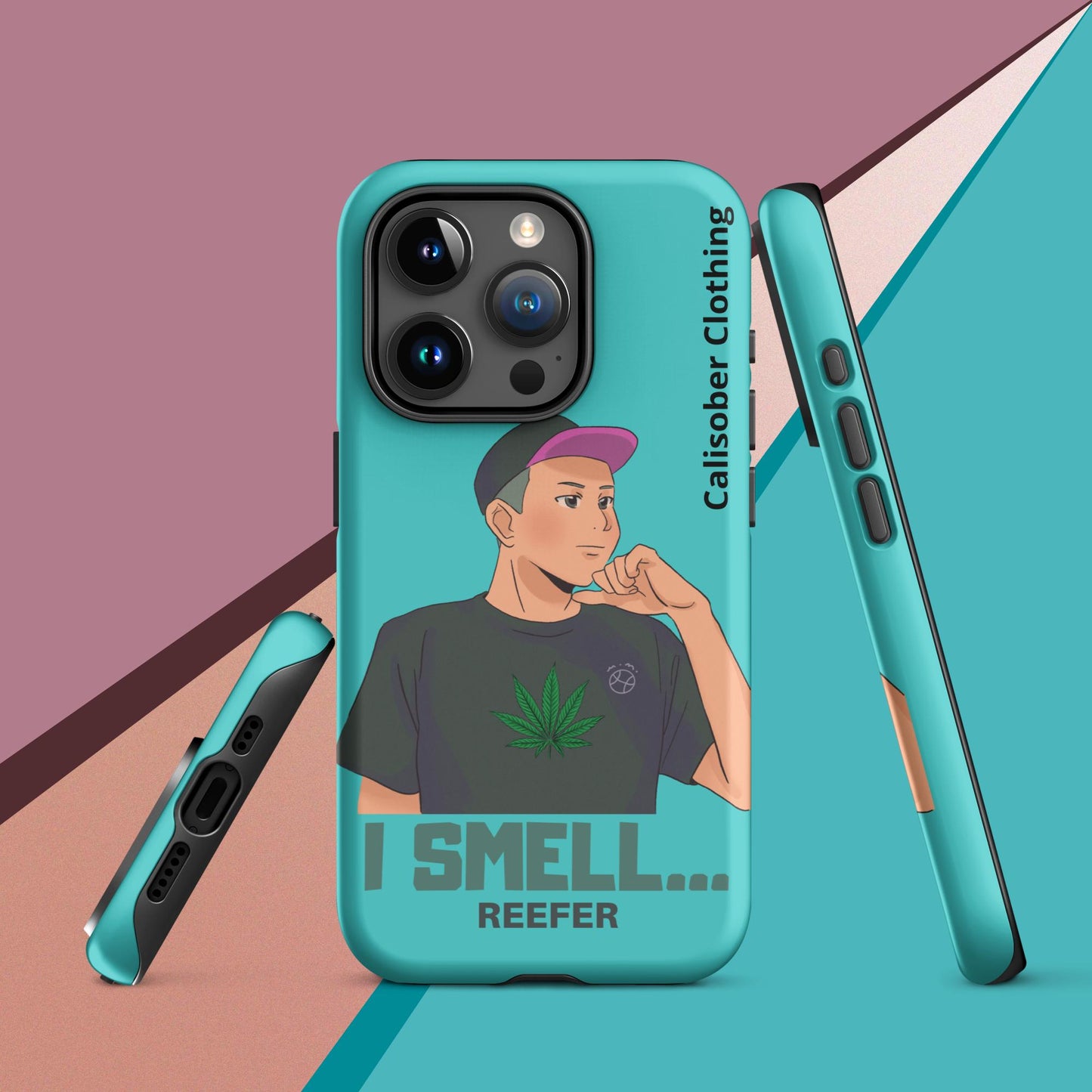 I Smell Reefer Tough Case for iPhone® - Turquoise