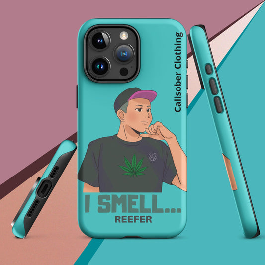 I Smell Reefer Tough Case for iPhone® - Turquoise