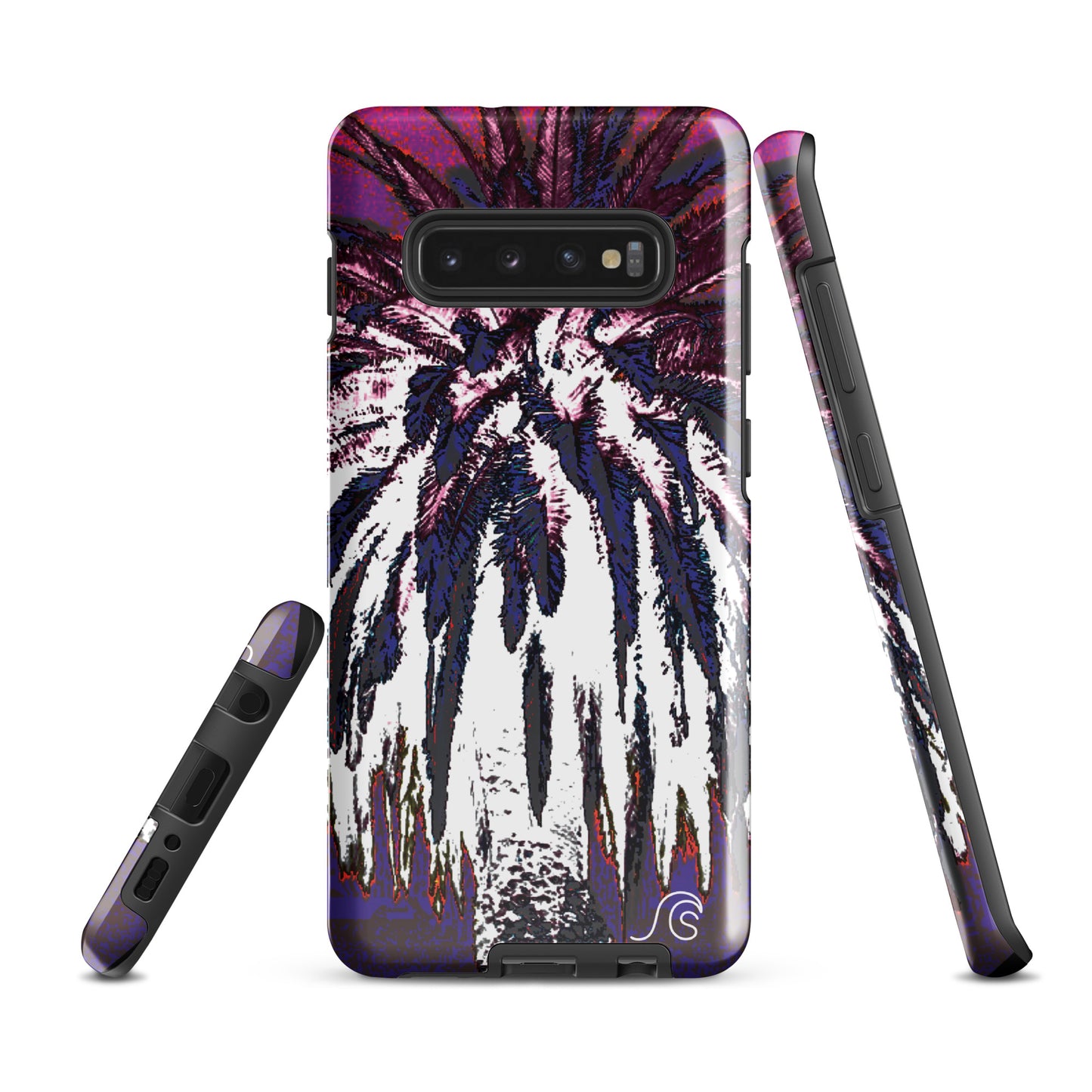 Palm Tree Hustle Tough case for Samsung® - Black