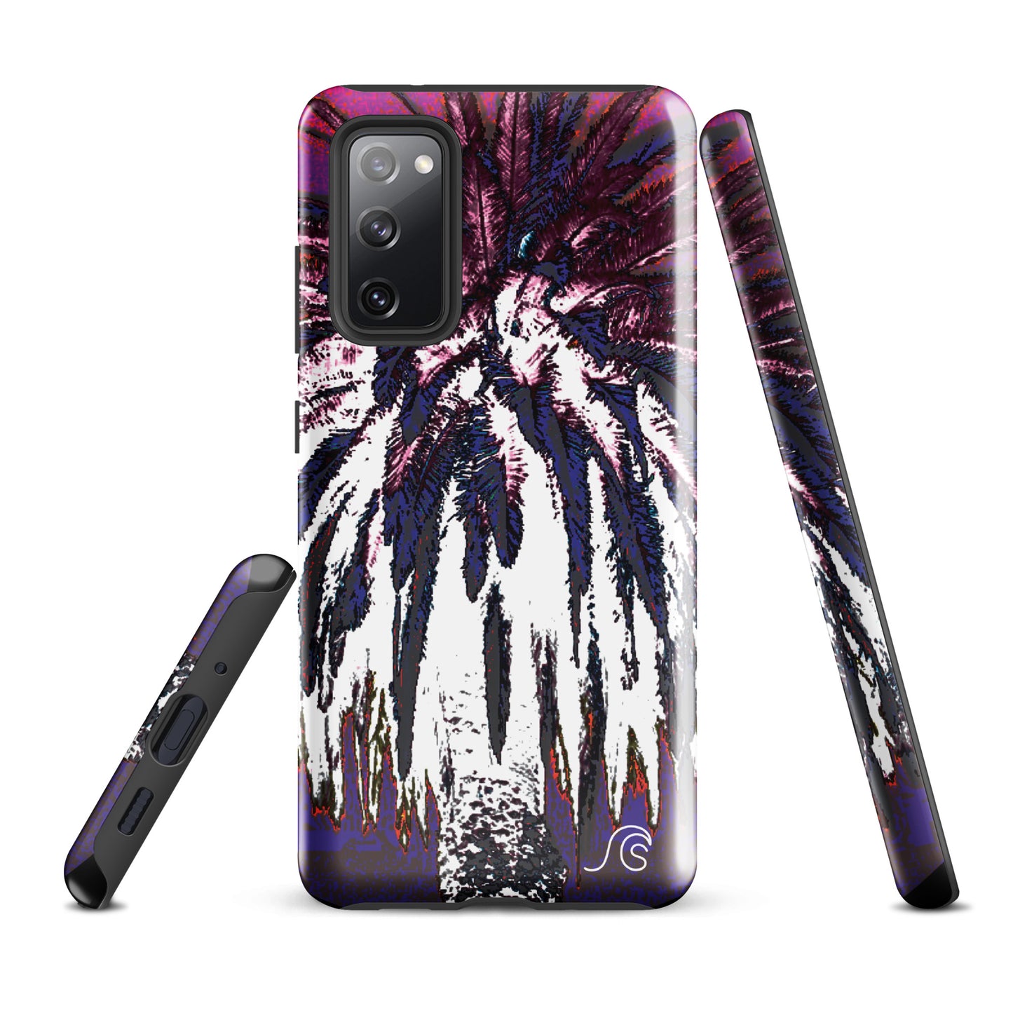 Palm Tree Hustle Tough case for Samsung® - Black