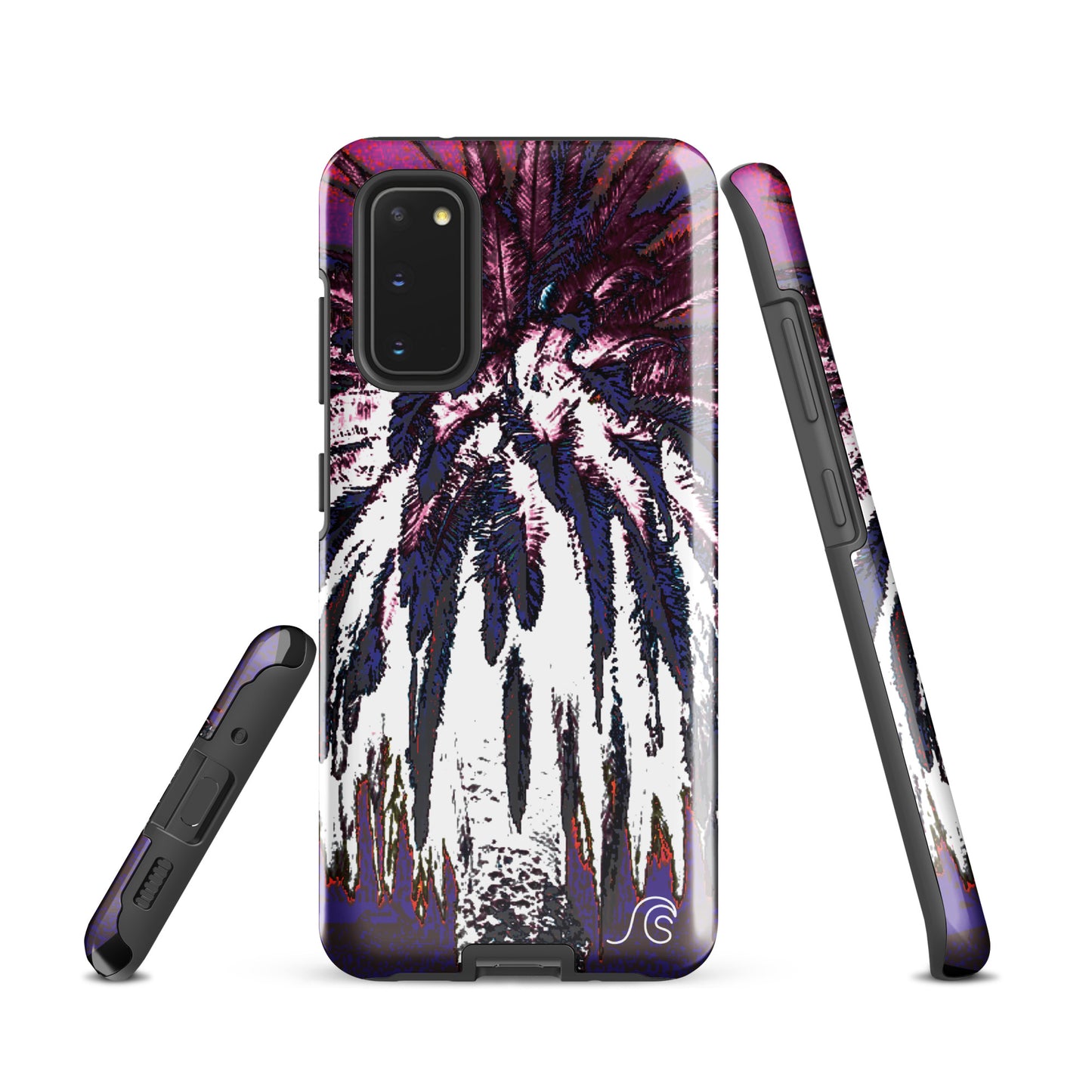 Palm Tree Hustle Tough case for Samsung® - Black