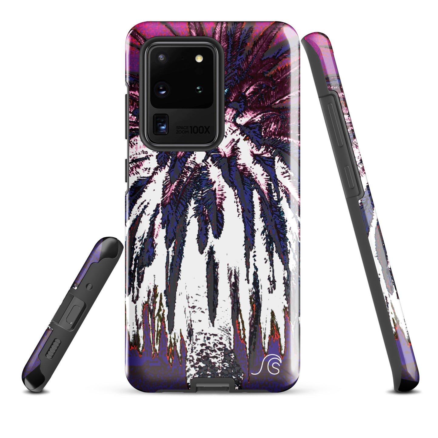 Palm Tree Hustle Tough case for Samsung® - Black