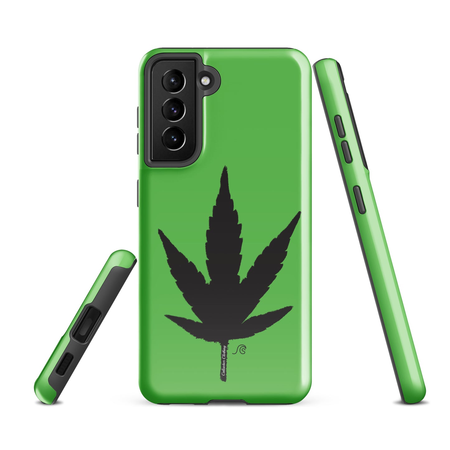 Cannabis Leaf Tough case for Samsung® - Green