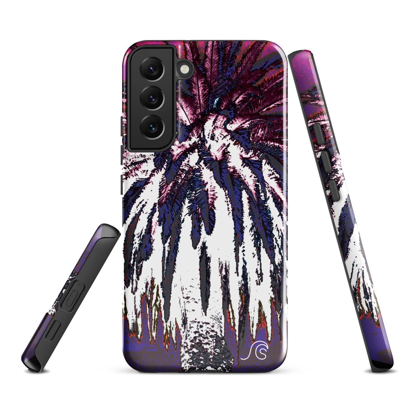 Palm Tree Hustle Tough case for Samsung® - Black