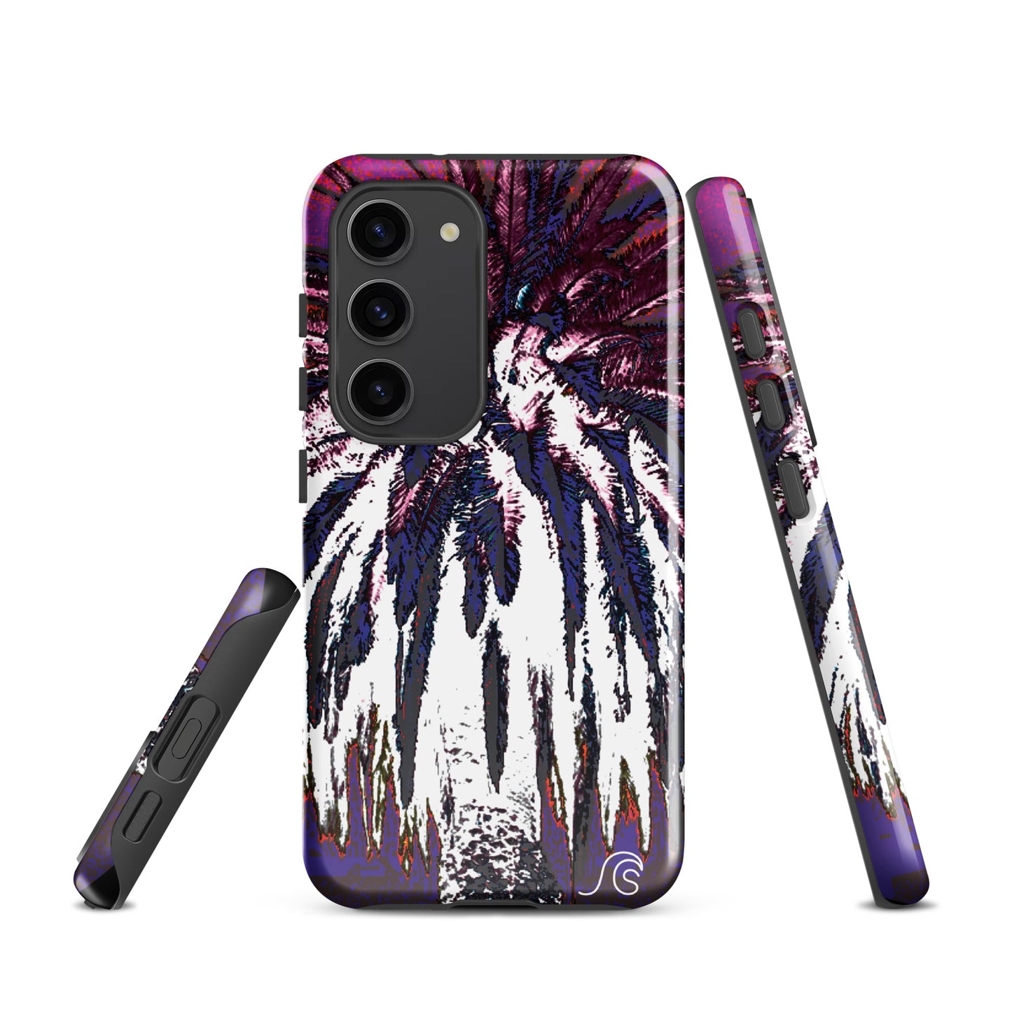 Palm Tree Hustle Tough case for Samsung® - Black