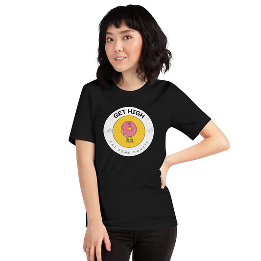 Get High, Eat Some Donuts Unisex t-shirt - 5 Colours