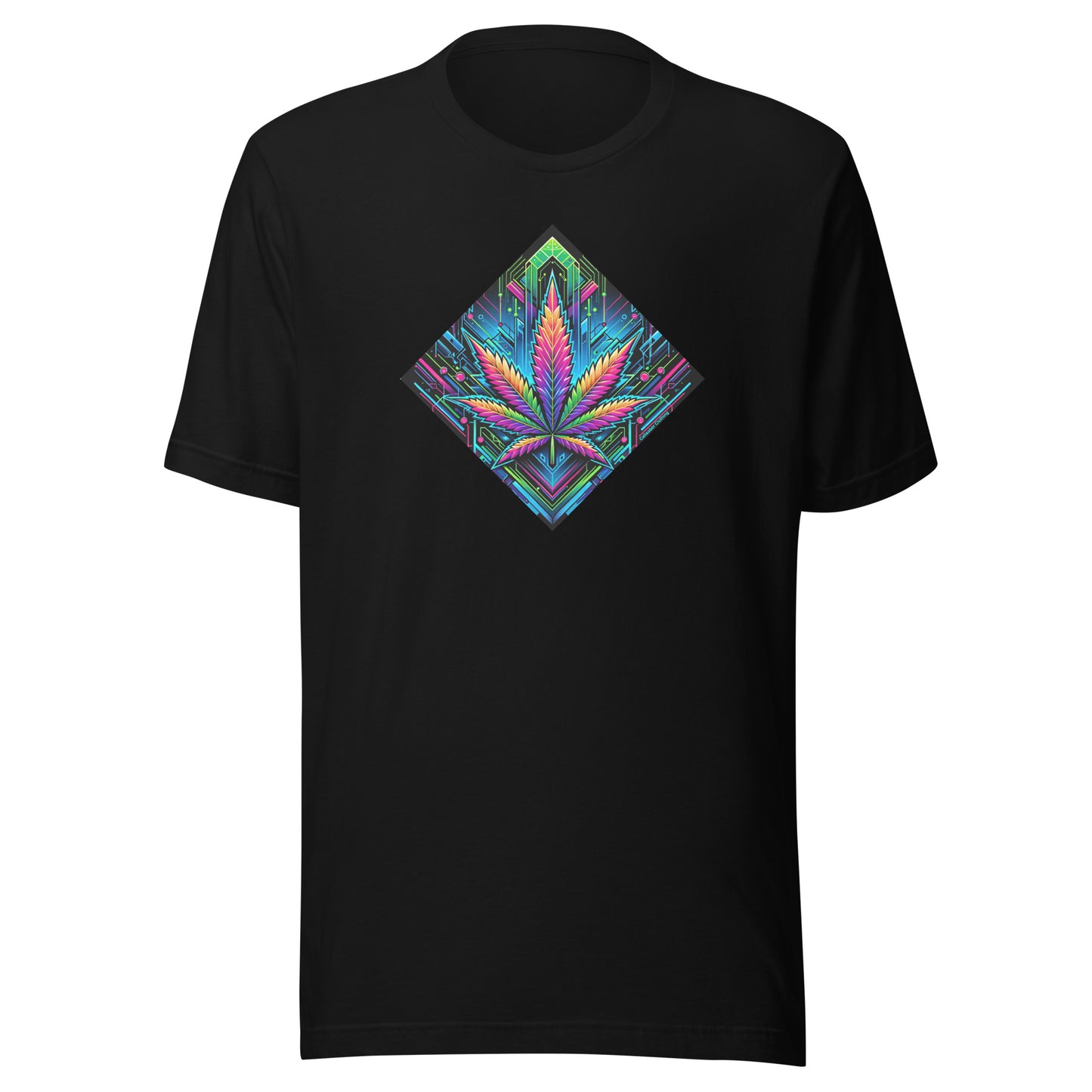 Cyberpunk Cannabis Leaf Unisex t-shirt - 5 colours