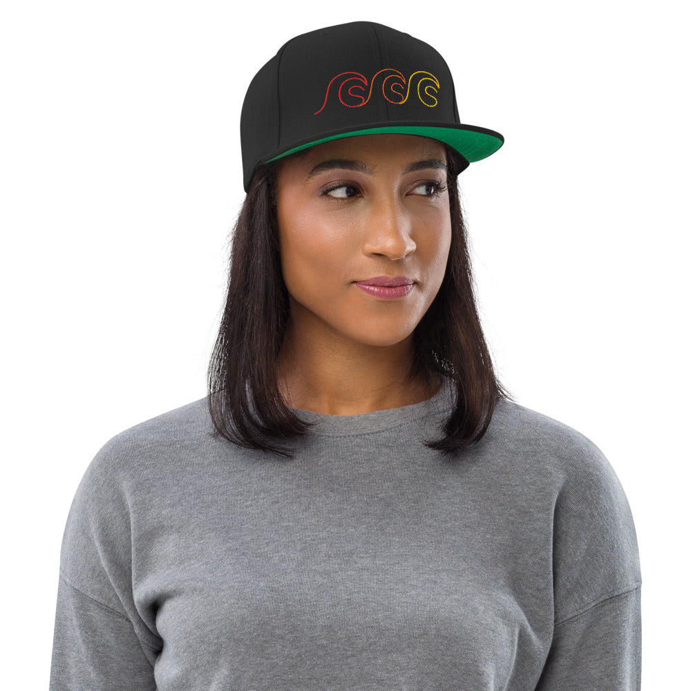 Tri-Wave Groove Snapback hat - 5 Colours