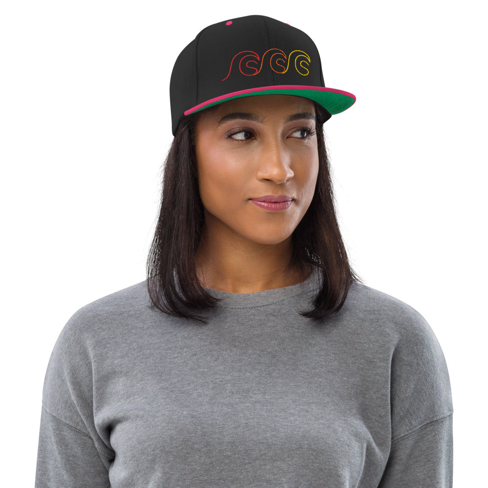 Tri-Wave Groove Snapback hat - 5 Colours