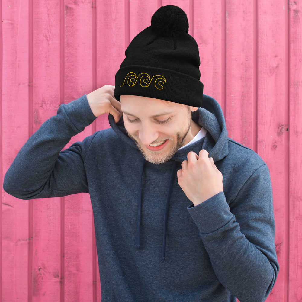 I Love Gold Pom-Pom Beanie - 5 Colours