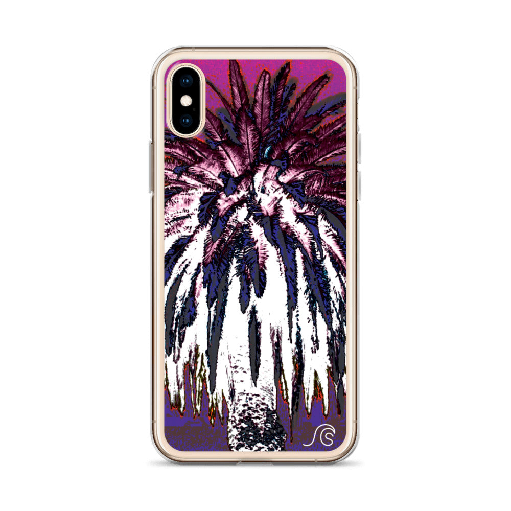 Palm Tree Hustle iPhone Case - Clear