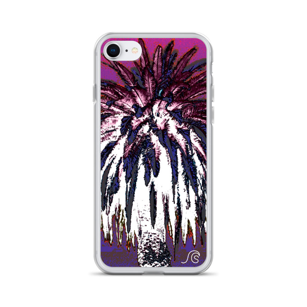 Palm Tree Hustle iPhone Case - Clear