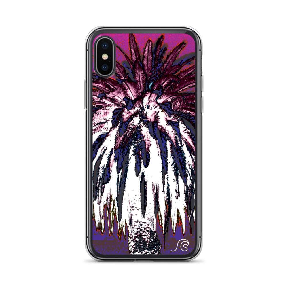 Palm Tree Hustle iPhone Case - Clear