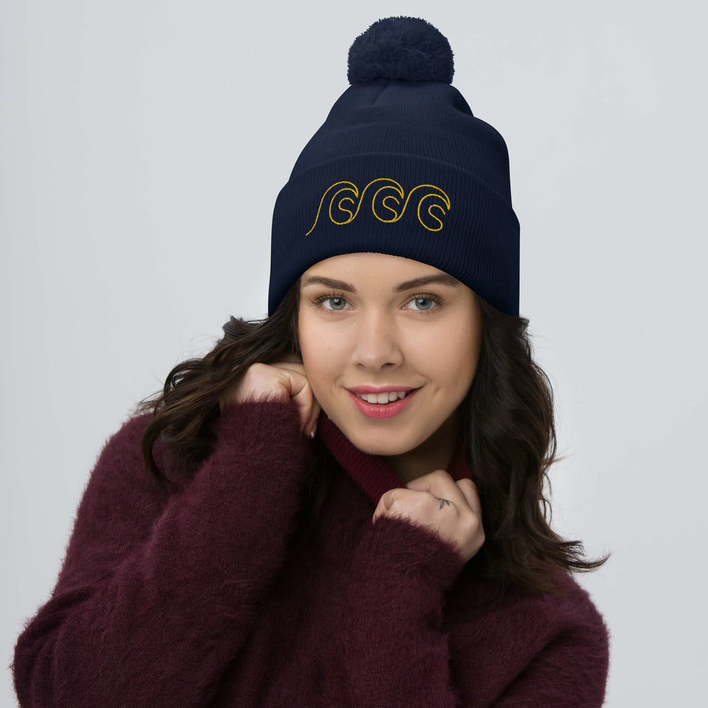 I Love Gold Pom-Pom Beanie - 5 Colours