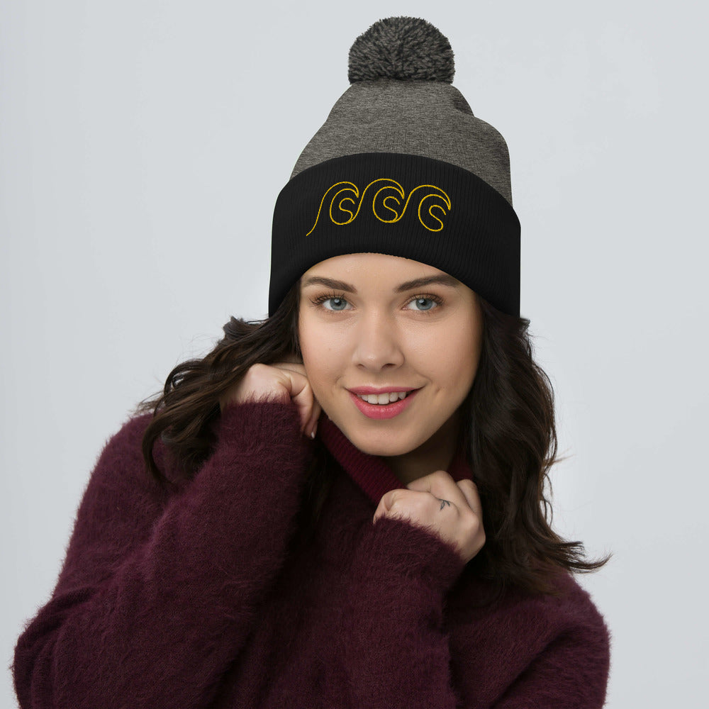 I Love Gold Pom-Pom Beanie - 5 Colours