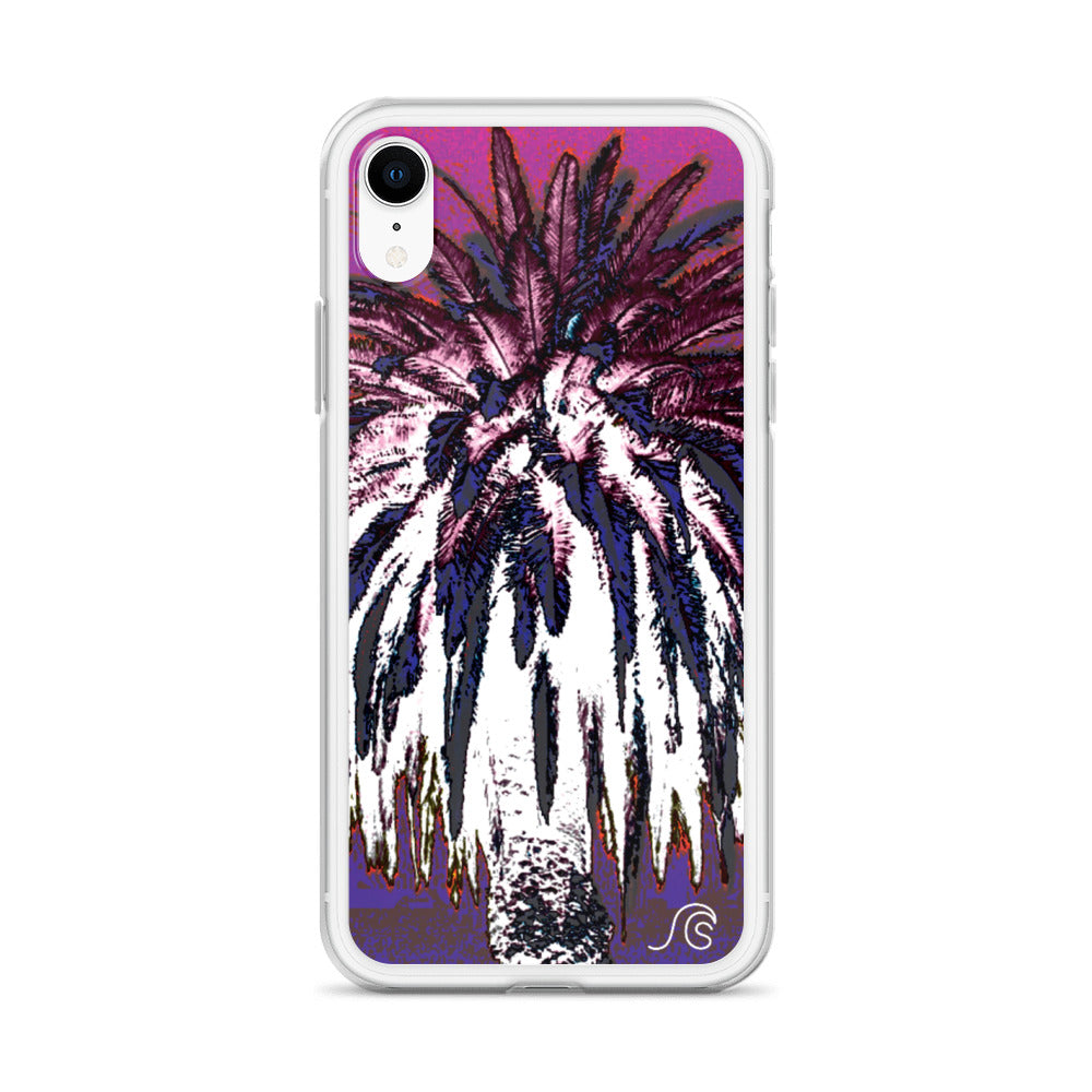 Palm Tree Hustle iPhone Case - Clear