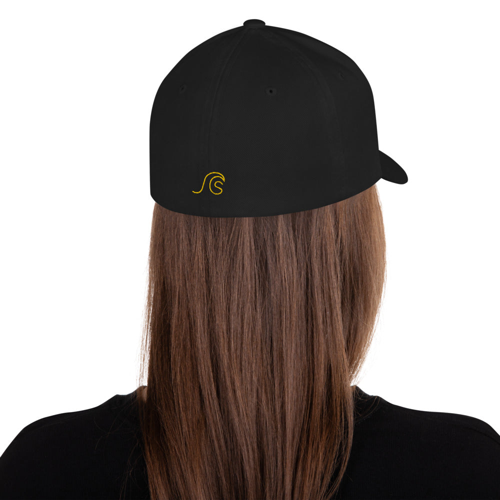 Tri-Wave Groove Structured Fitted Cap - 5 Colours