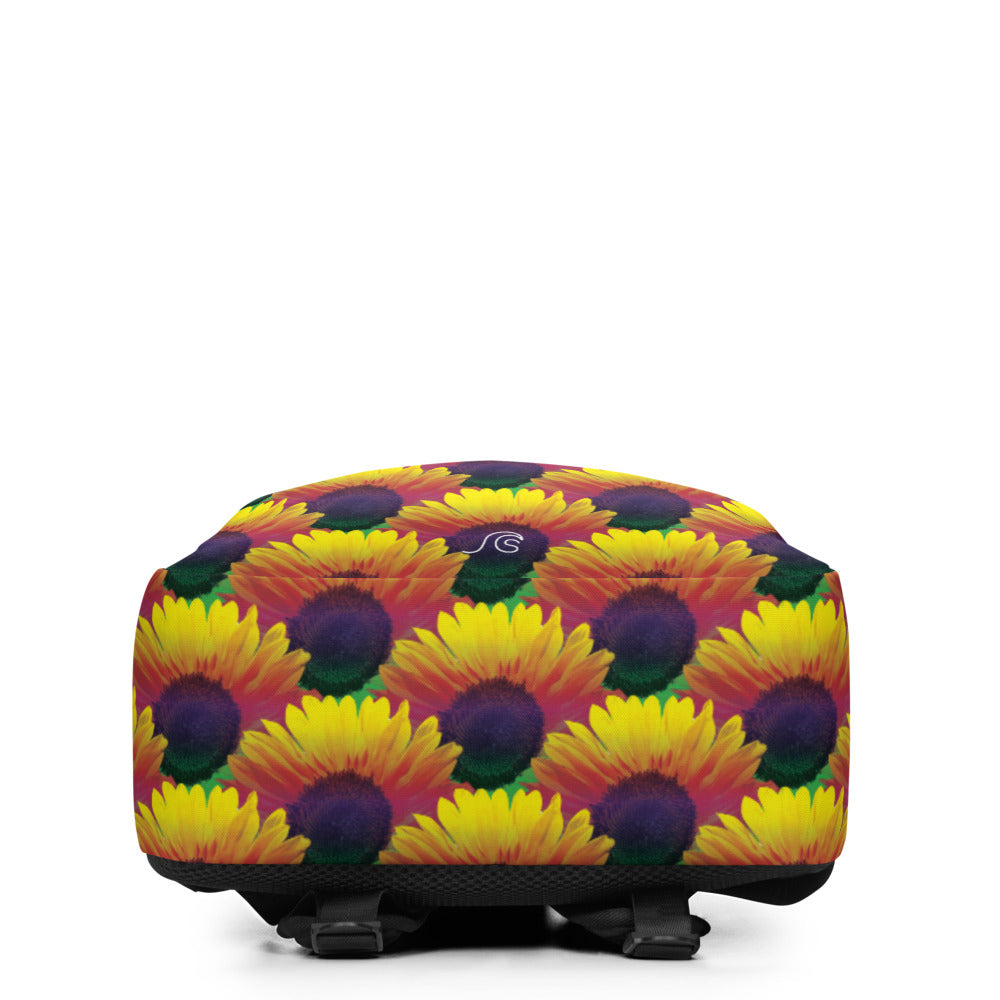 Sunflower Frenzy Minimalist Backpack