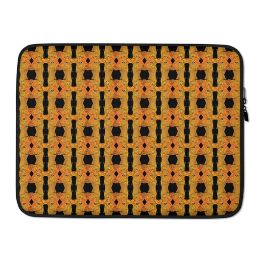 Egyptian Giraffe Laptop Sleeve - Black