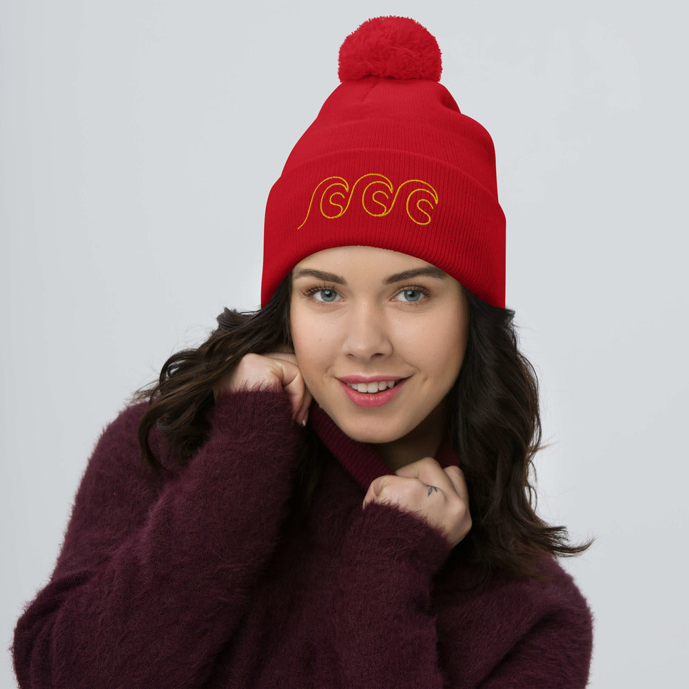 I Love Gold Pom-Pom Beanie - 5 Colours