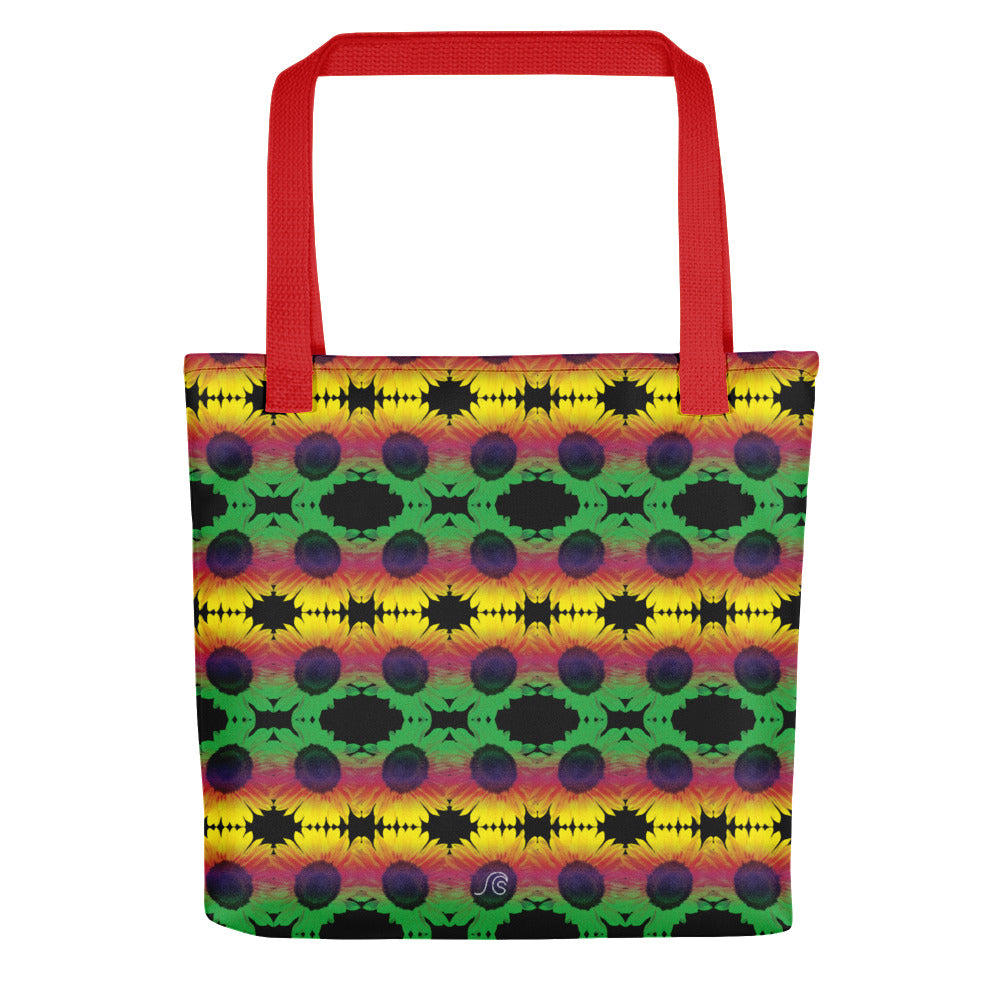 Irie Sunflower Tote bag - Black With 3 Strap Colours