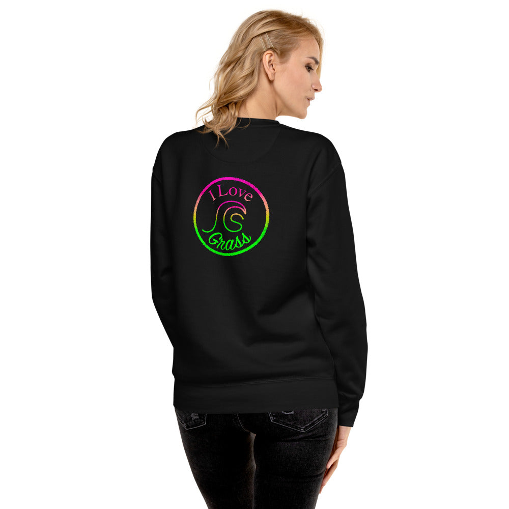 I Love Grass Unisex Premium Fleece Pullover - 3 Colours