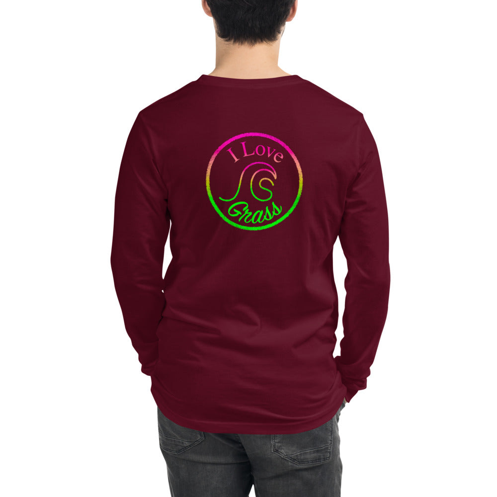 I Love Grass Unisex Premium Long Sleeve Tee - 5 Colours