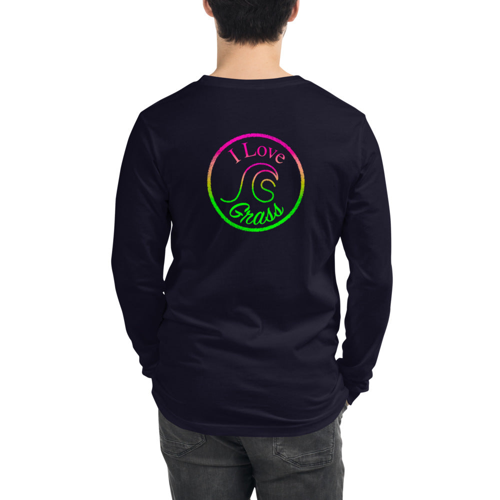 I Love Grass Unisex Premium Long Sleeve Tee - 5 Colours