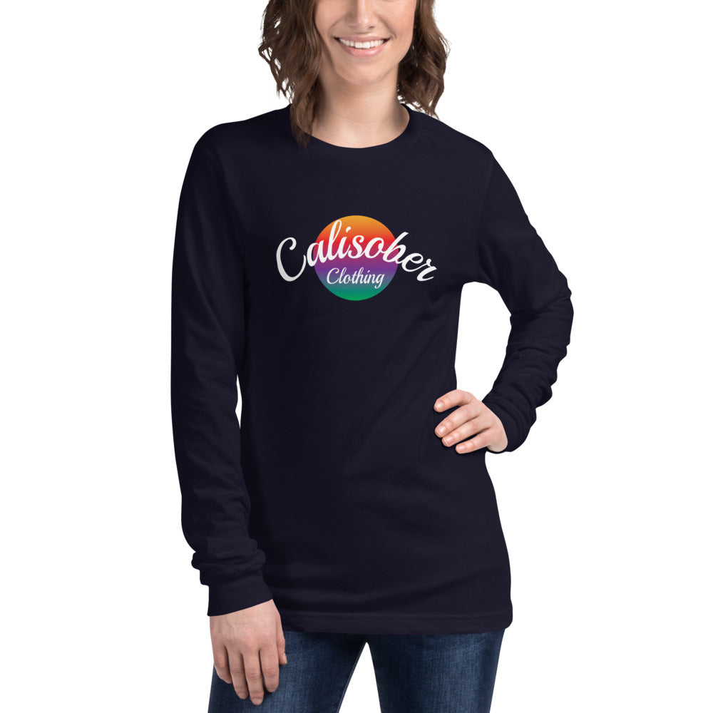 Planet Cali White Premium Unisex Long Sleeve Tee - 3 Colours