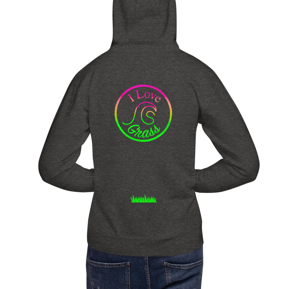 I Love Grass Unisex Premuim Hoodie - 3 Colours