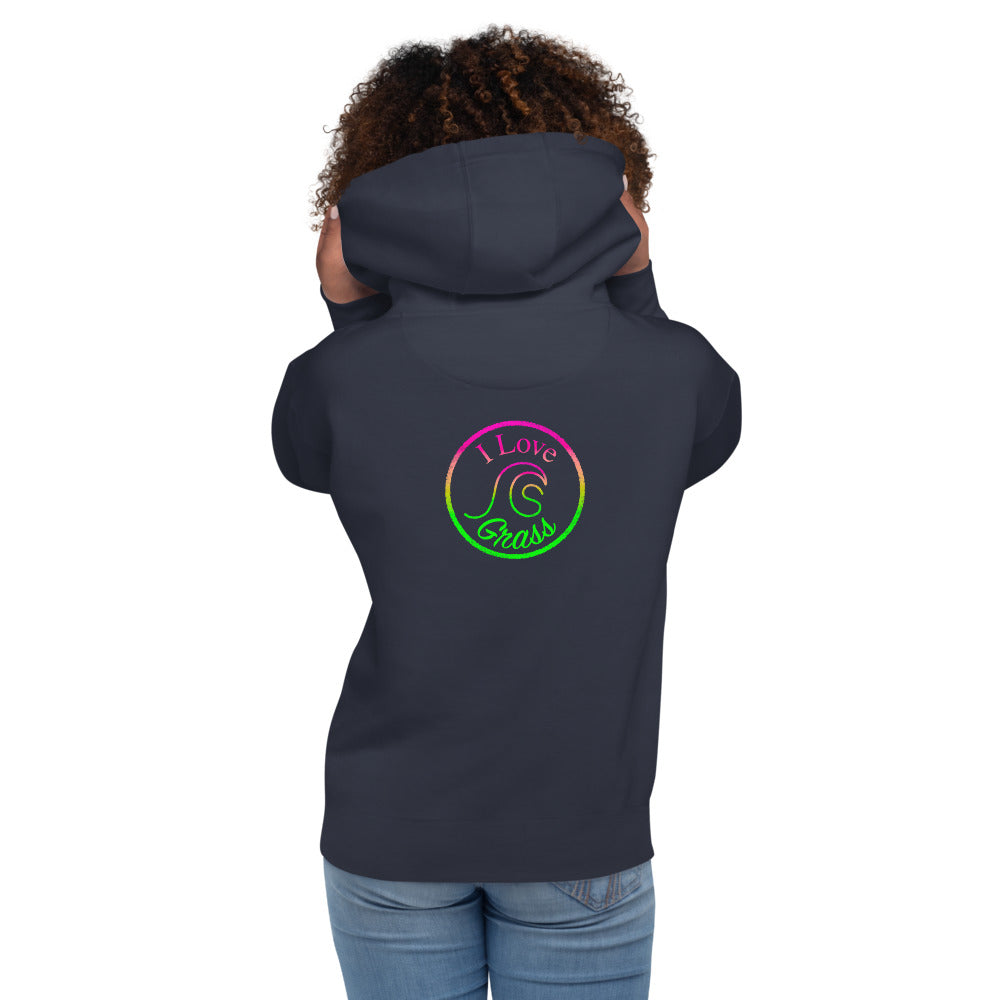 I Love Grass Simple Unisex Premium Hoodie - 4 Colours