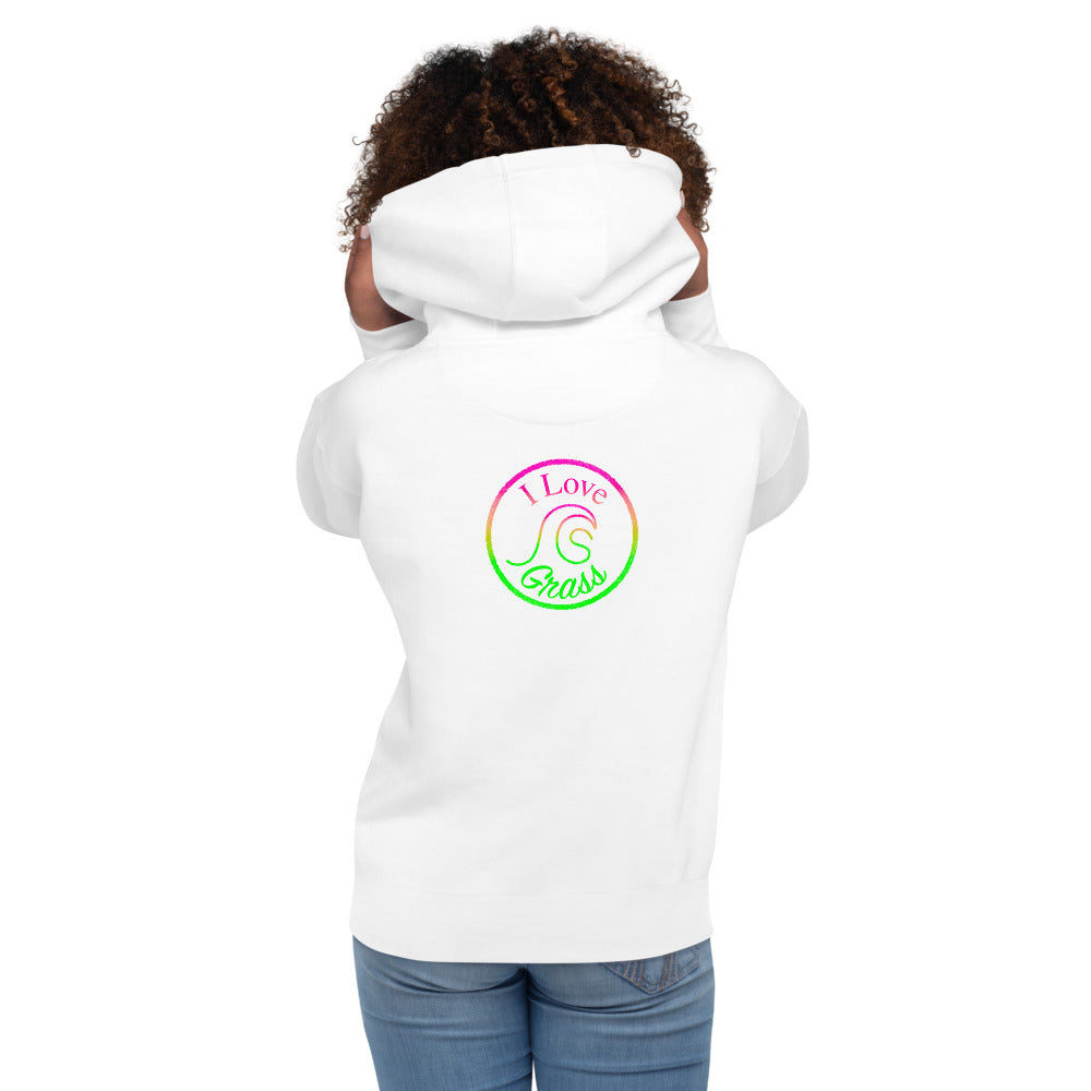 I Love Grass Simple Unisex Premium Hoodie - 4 Colours